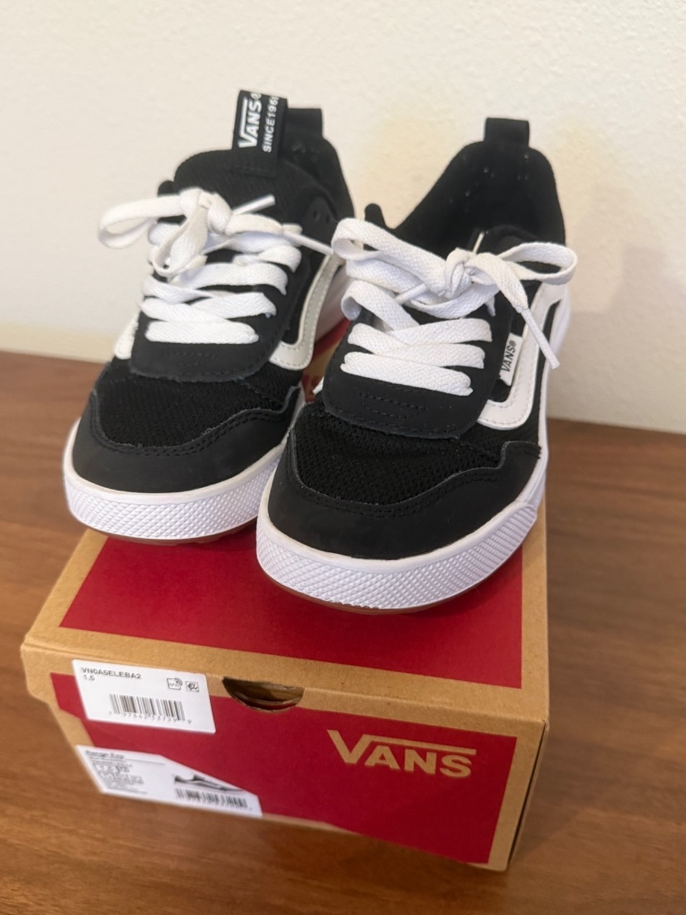 Vans Black & White Mesh Range Exp Low-Top Sneakers